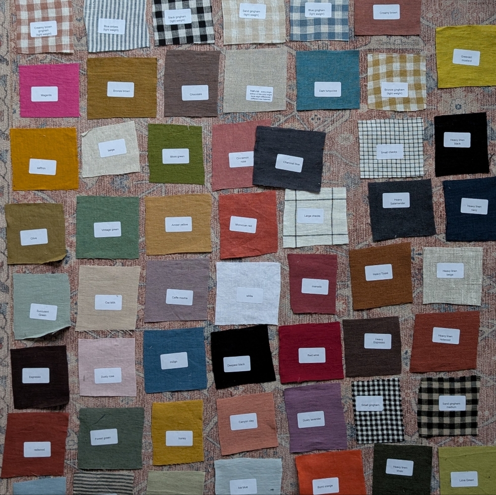 Colorful Fabric Swatch Collection